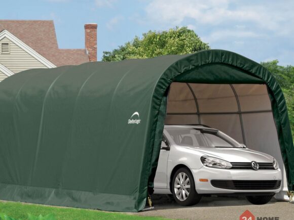 Навес за автомобил ShelterLogic 3x6.1 м, овален 