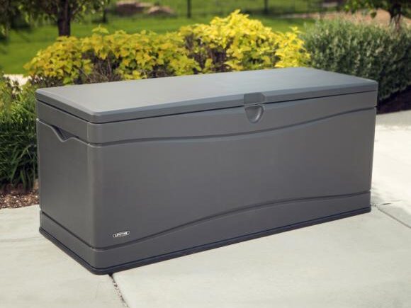 Градинска кутия за съхранение Lifetime XXL 152х61х67 см, обем 495 л, карбоново сива