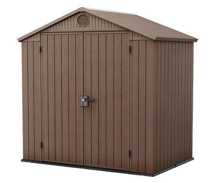 Градинска барака Keter Darwin имитация на дърво 121x190x221 см 6х4ft Evotech+ пластмаса