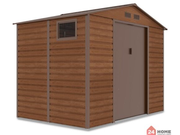 Градинска барака за инструменти SUNNY Montreal, цвят Благороден Орех 195x277х219 см, площ 4.8 м2