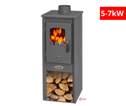 Печка на дърва Blist Berna LUX S, Антрацит 5-7kW