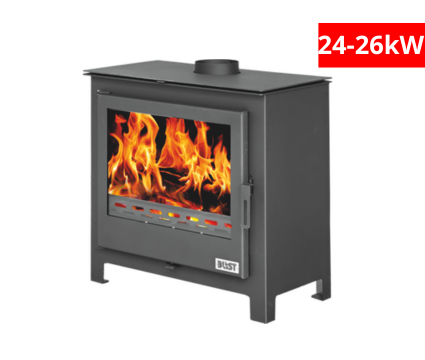 Камина с водна риза Blist B Max E, Антрацит 24-26kW