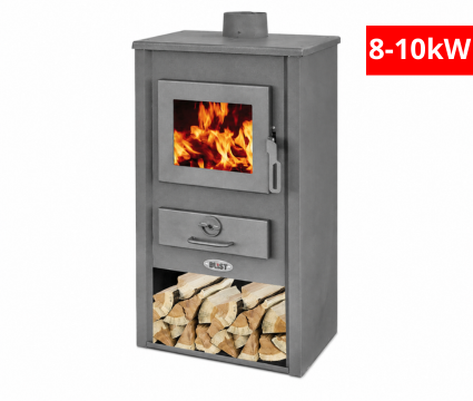 Печка на дърва Blist Basel, Антрацит 8-10kW