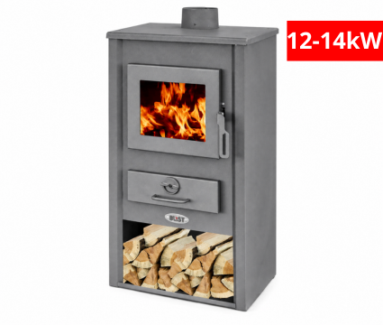 Камина с водна риза Blist B2 E, Антрацит 12-14kW