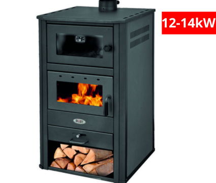 Камина с фурна за готвене Blist BRM, Антрацит 12-14kW