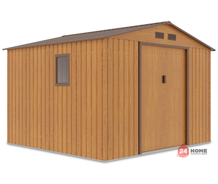 Градинска барака за инструменти SUNNY Hudson, Златен дъб 255х277x202 см, площ 6.5 m 2