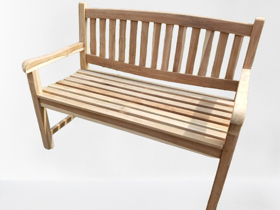 Градинска-пейка-двуместна-120х63х92см-OVAL-2-Тиково-дърво-масив-2