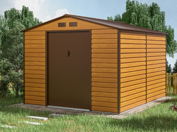 Градинска-барака-SUNNY-MONTREAL-323х277-см-9x10-цвят-Златен-Дъб-Oak_Brown-5