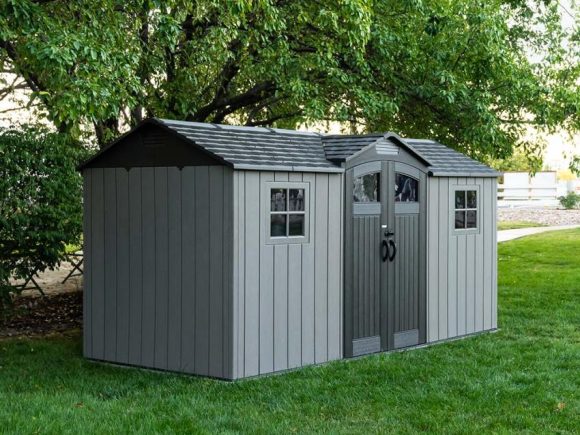 Градинска барака Lifetime Kentucky 206х427×265 см, 8.80 кв м, HDPE пластмаса