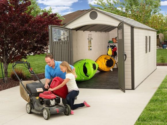 Градинска барака Lifetime Giant609x244x244 см, 14.85 кв м, HDPE пластмаса 26мм