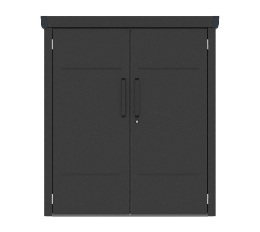 Метален склад за велосипеди Velos 1 222х133х151 цвят Антрацит - Image 8