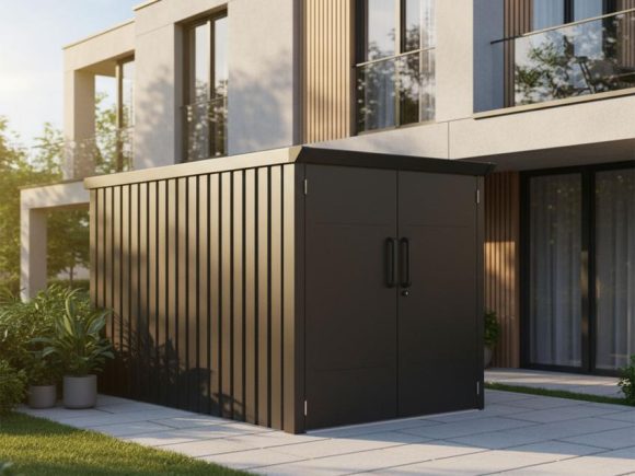 Метален склад за велосипеди Velos 1 222х133х151 цвят Антрацит
