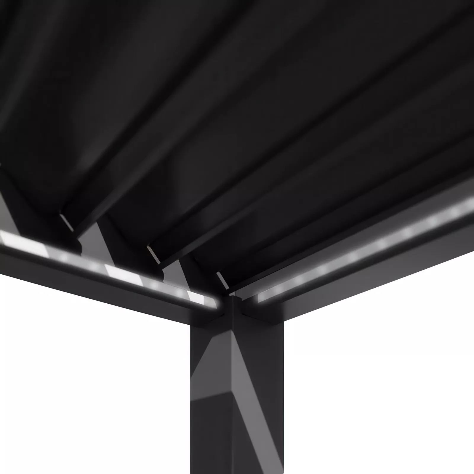 LED осветление за биоклиматични перголи DELUXE, ELEGANCE и FUSION 3м x 2 цвят Антрацит - Image 4
