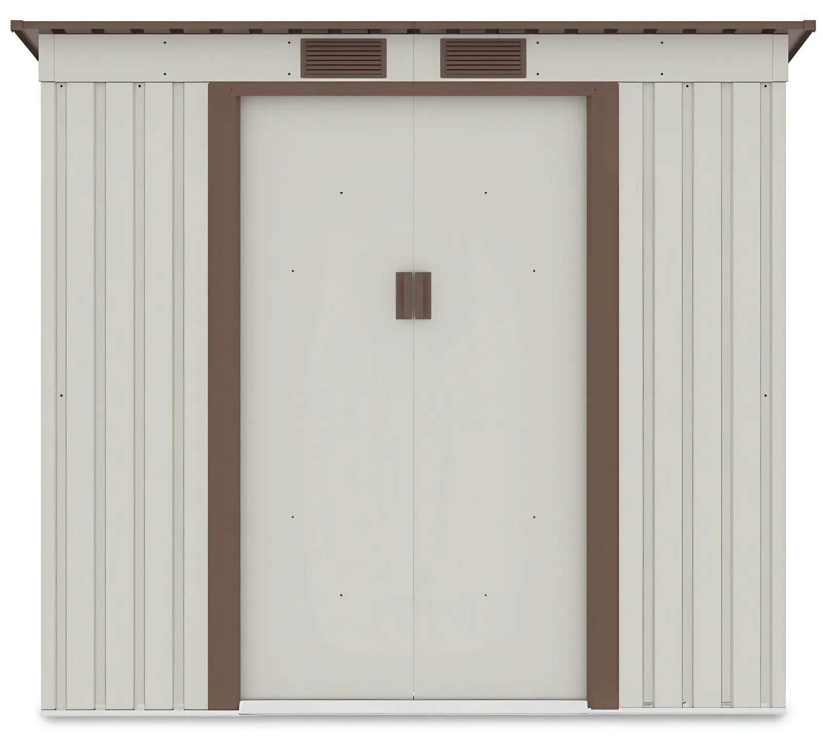 Градинска барака с едноскатен покрив SUNNY Oregon, Бежова  201x121x176 cm 2.12 m2 - Image 4