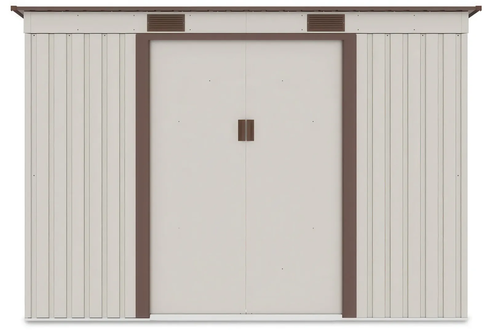 Градинска барака с едноскатен покрив SUNNY Oregon, Бежова 261×241х176 cm 5.8 m2 - Image 3