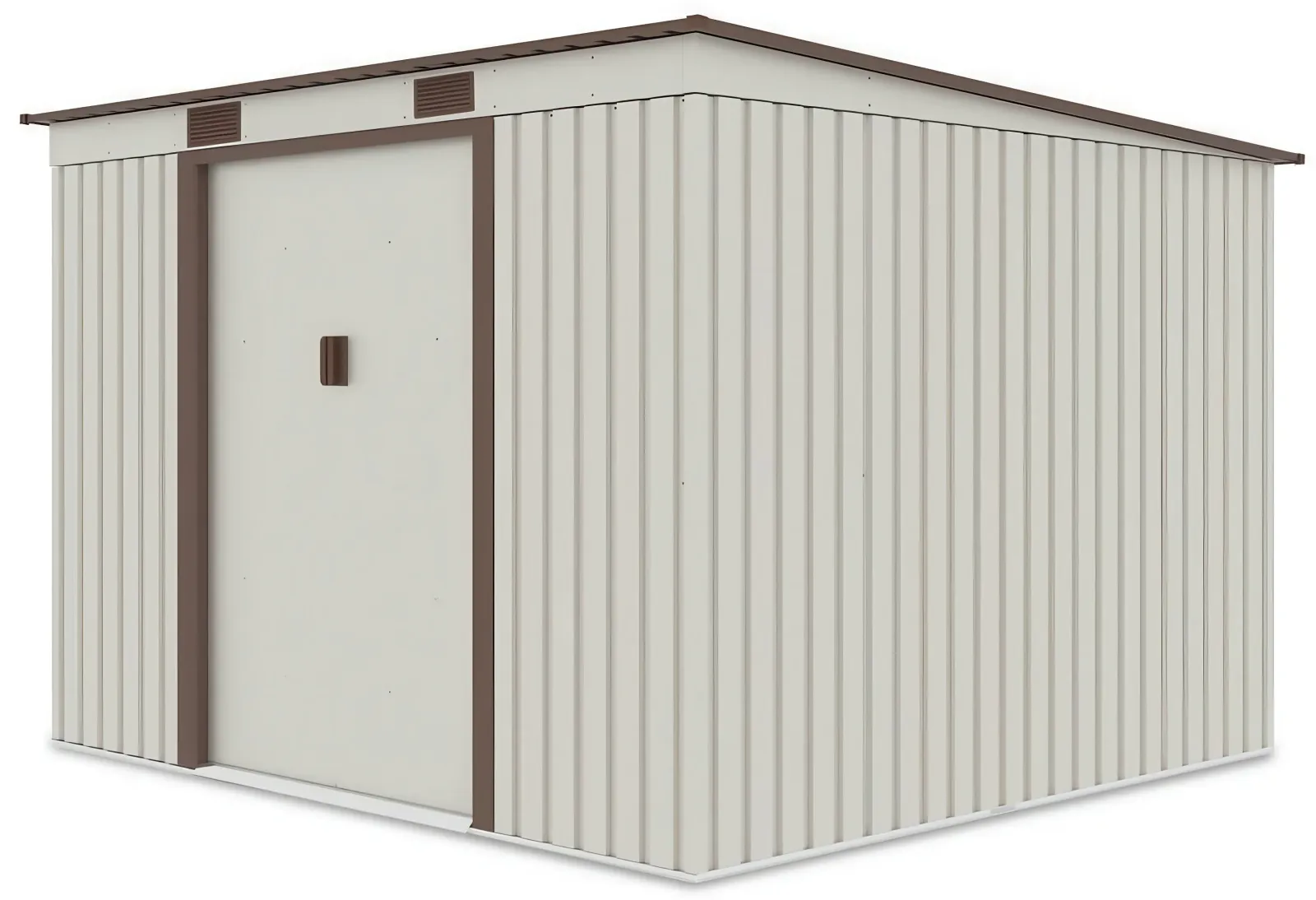 Градинска барака с едноскатен покрив SUNNY Oregon, Бежова 261×241х176 cm 5.8 m2 - Image 4